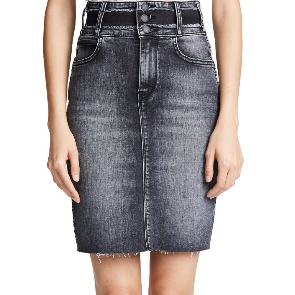 Hudson Helena High Waist Denim Pencil Skirt